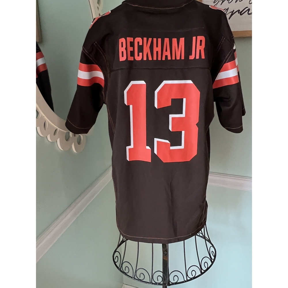 Nike On Field Odell Beckham Jr #13 Cleveland Browns Color Rush Legend Jersey L